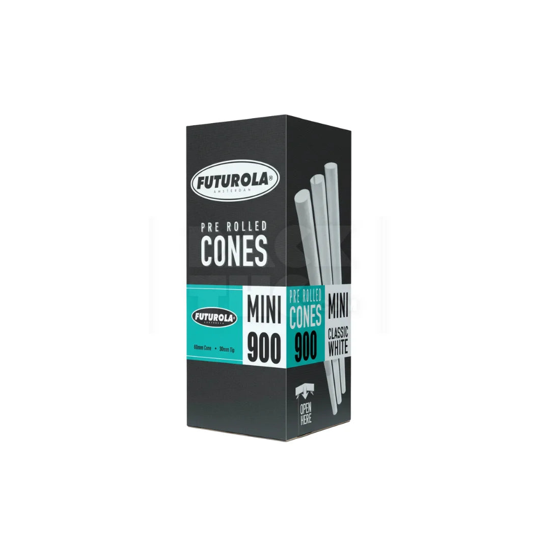 70/26mm White Futurola Paper Cones (Non-Branded) | Pre-Rolled – Bulk Case (1000 Count)
