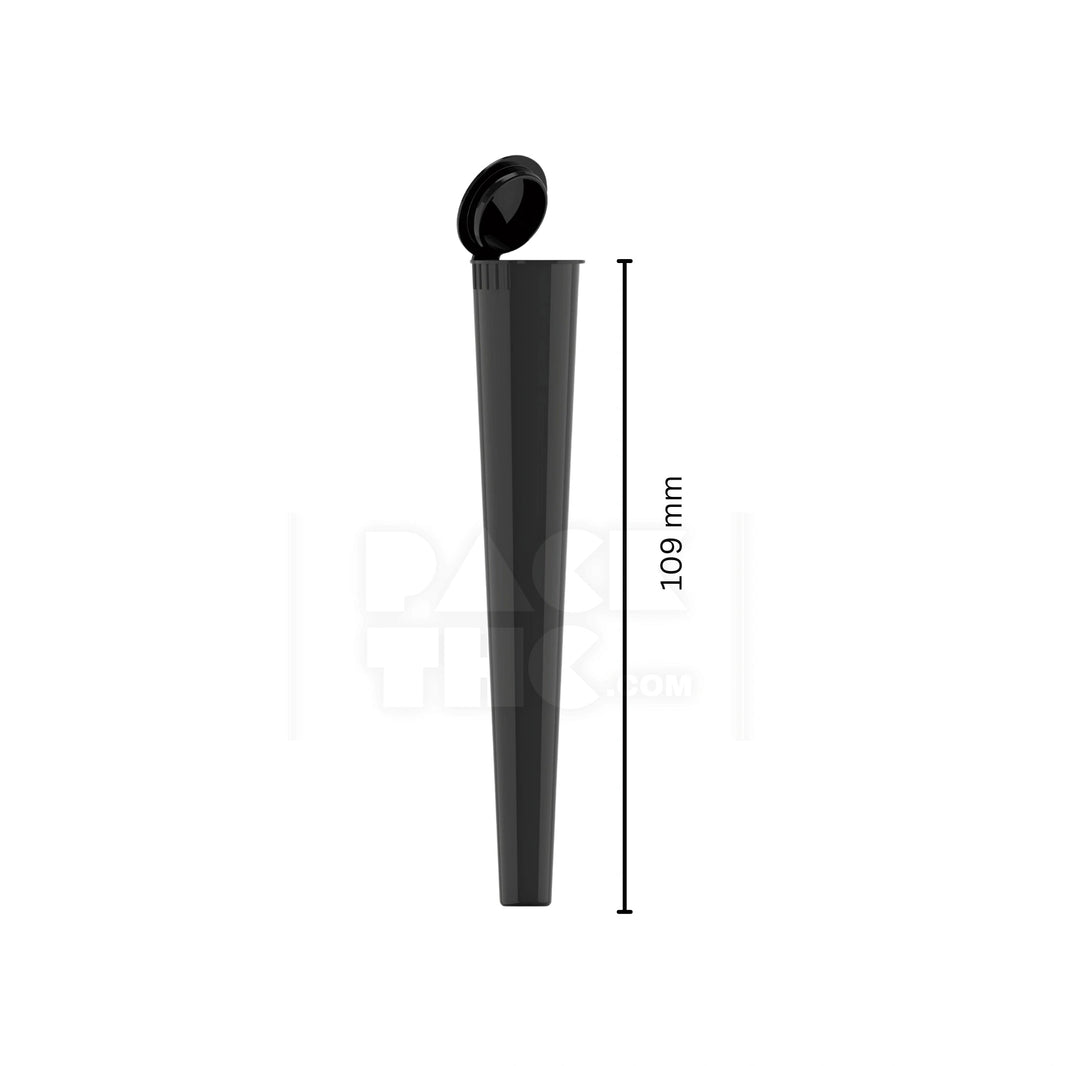image 109MM CR CONICAL POP-TOP TUBE - BLACK - (1000 COUNT) Pack THC
