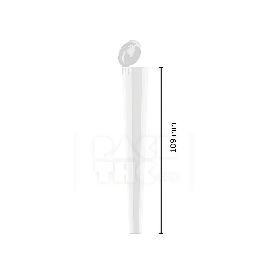 image 109MM CR CONICAL POP-TOP TUBE - WHITE - (1000 COUNT) Pack THC