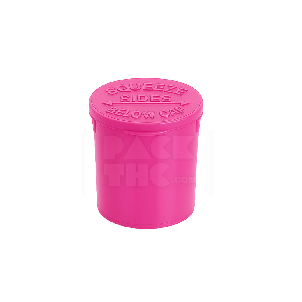 6 DRAM POP TOP VIAL - HOT PINK | Child-Resistant Bulk Case - (600 Count)