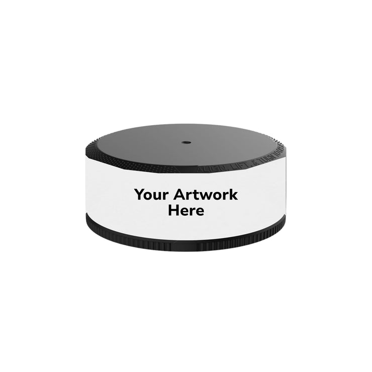 dual compartment pouch container gloss black