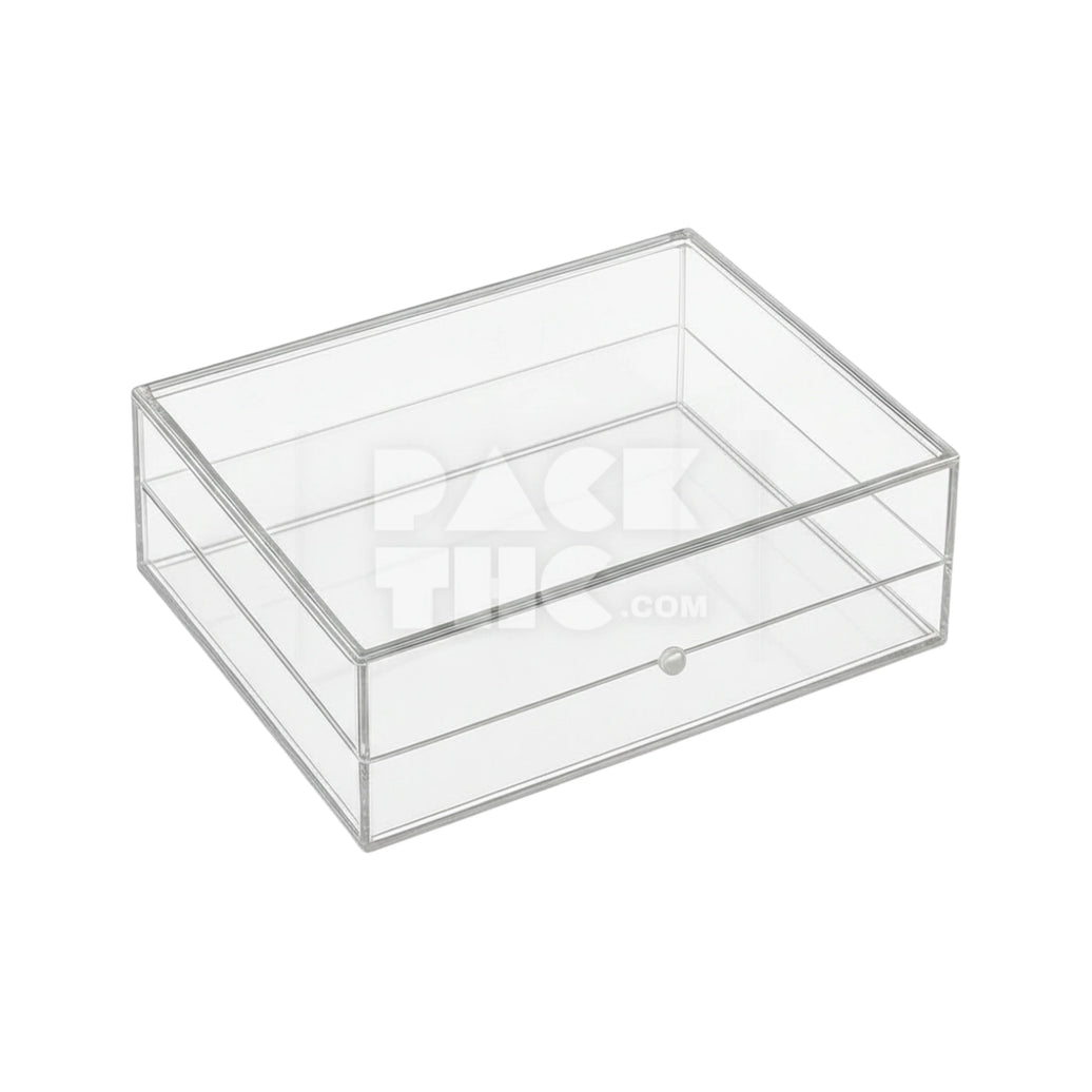 RECTANGLE ACRYLIC STORAGE BOX - 6 x 4 x 2  - (75)