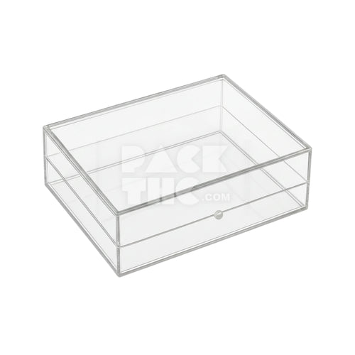 RECTANGLE ACRYLIC STORAGE BOX - 6 x 4 x 2  - (75)