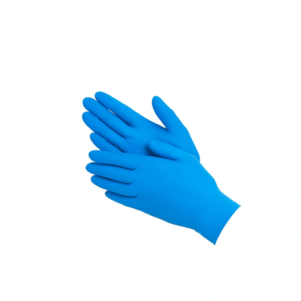 4 MIL NITRILE GLOVES BLUE - EXTRA LARGE - (100 COUNT) Pack THC