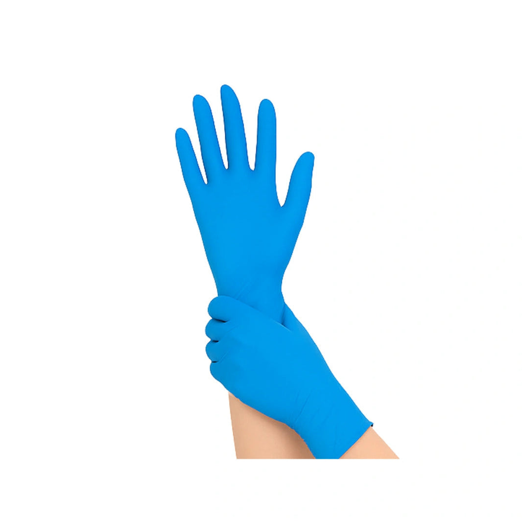 image 4 MIL NITRILE GLOVES BLUE - EXTRA LARGE - (1000 COUNT) Pack THC