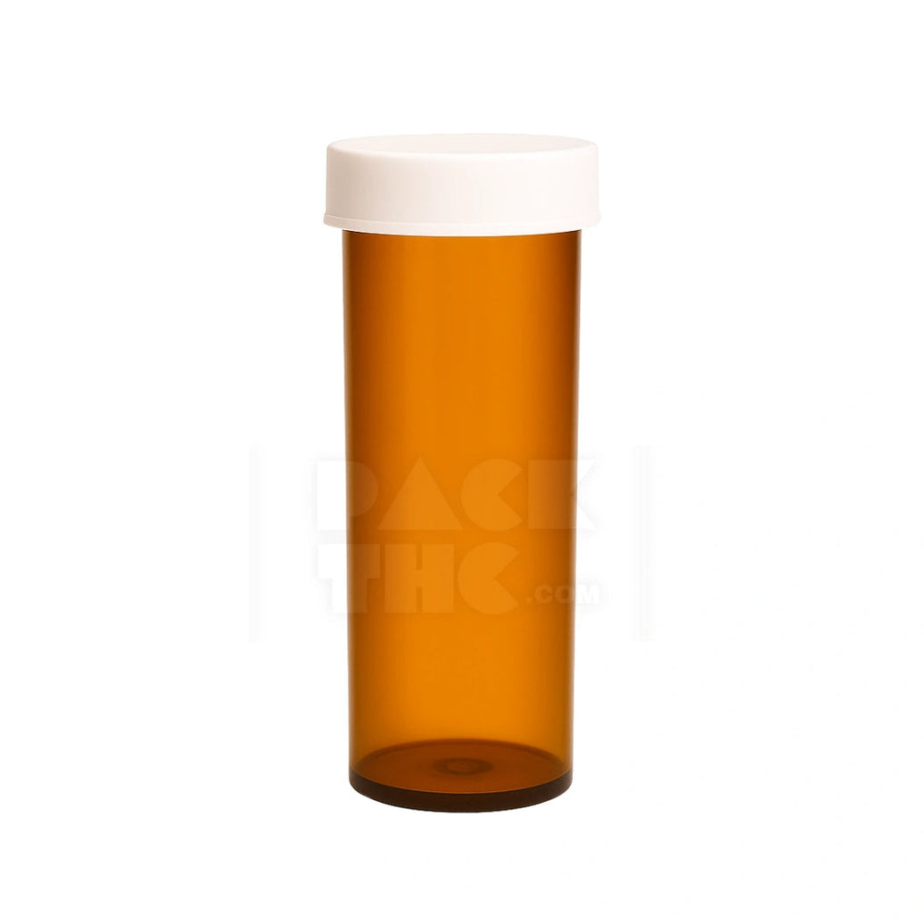 40 DRAM PUSH & TURN CR BOTTLES - AMBER - (180 COUNT) Pack THC