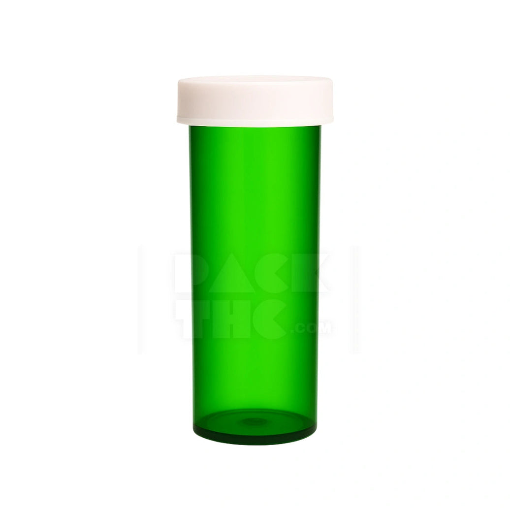 40 DRAM PUSH & TURN CR BOTTLES - GREEN - (180 COUNT) Pack THC