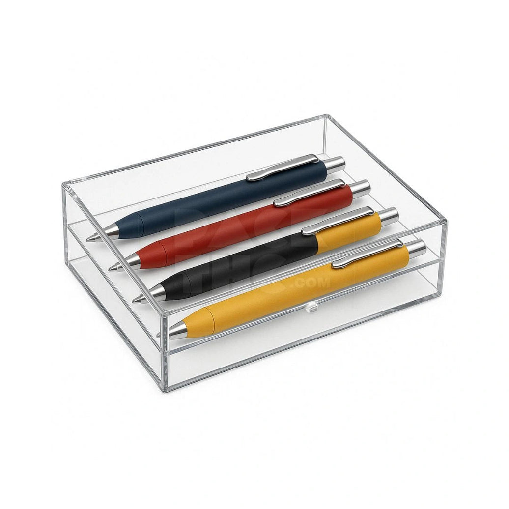 RECTANGLE ACRYLIC STORAGE BOX - 4 5⁄8 x 3 1⁄2 x 1 1⁄4 | PackTHC - (84)