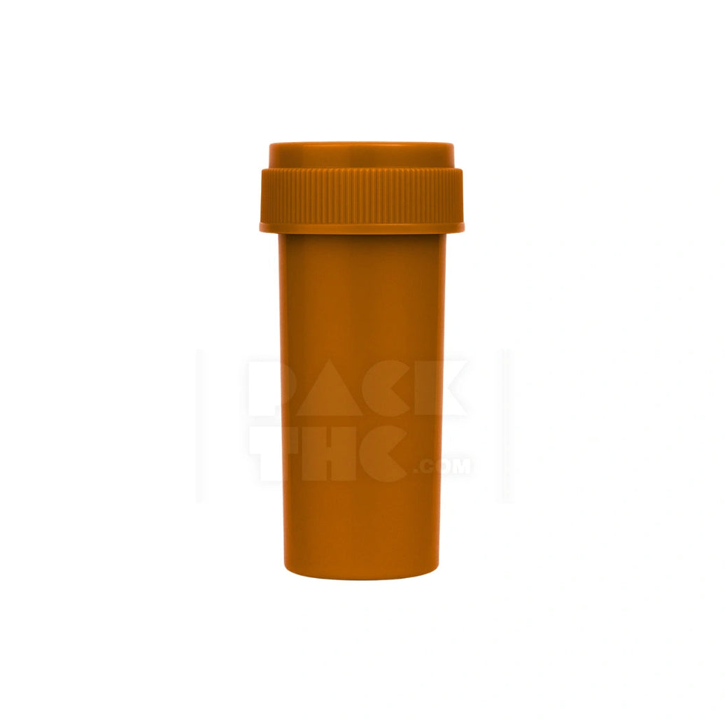 30 DRAM PUSH & TURN REVERSE CAP BOTTLES - AMBER - (190 COUNT) Pack THC