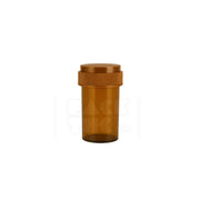 8 dram push turn reverse cap bottles amber