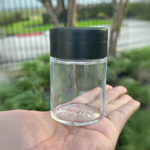 spice grinder with 4oz storage jar matte black