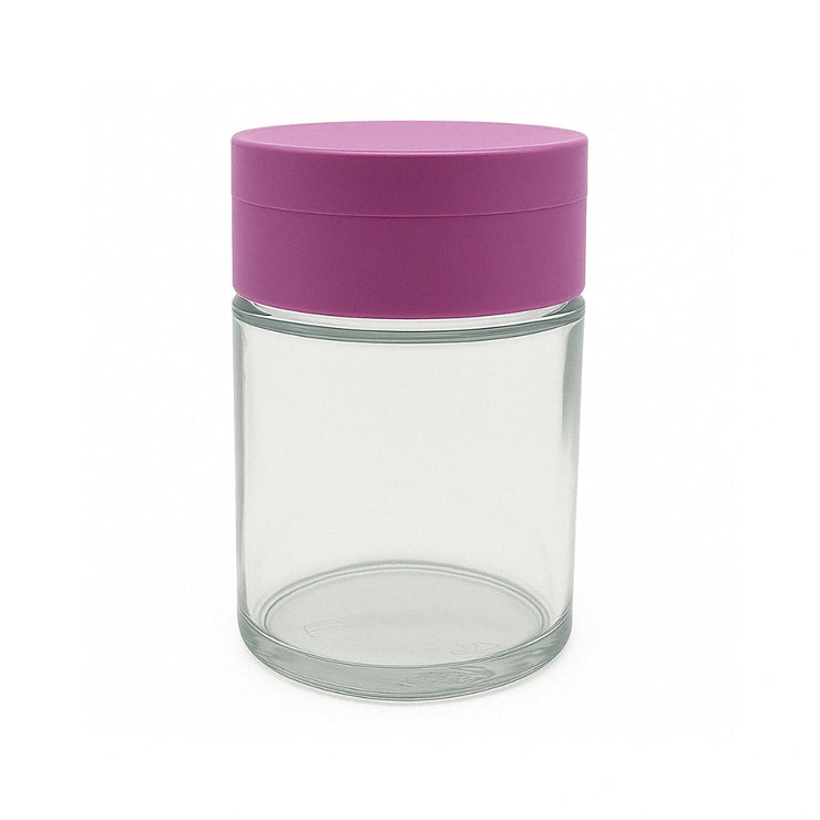 spice grinder with 4oz storage jar matte purple