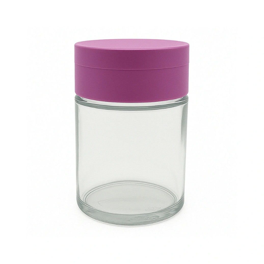 SPICE GRINDER WITH 4OZ STORAGE JAR - MATTE PURPLE | PackTHC - (100)