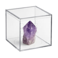 SQUARE ACRYLIC STORAGE BOX - 3 3⁄4 x 3 3⁄4 x 3 3⁄4  - (25)
