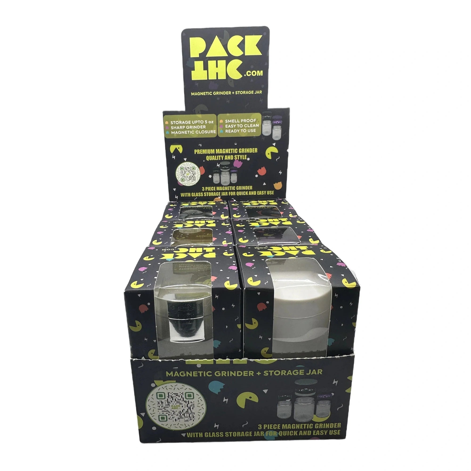 spice grinder with 4oz storage jar mixed colors 6 count