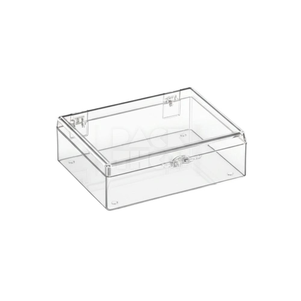 RECTANGLE ACRYLIC STORAGE BOX - 3 9/16 x 2 9/16 x 1 1/8  - (175)