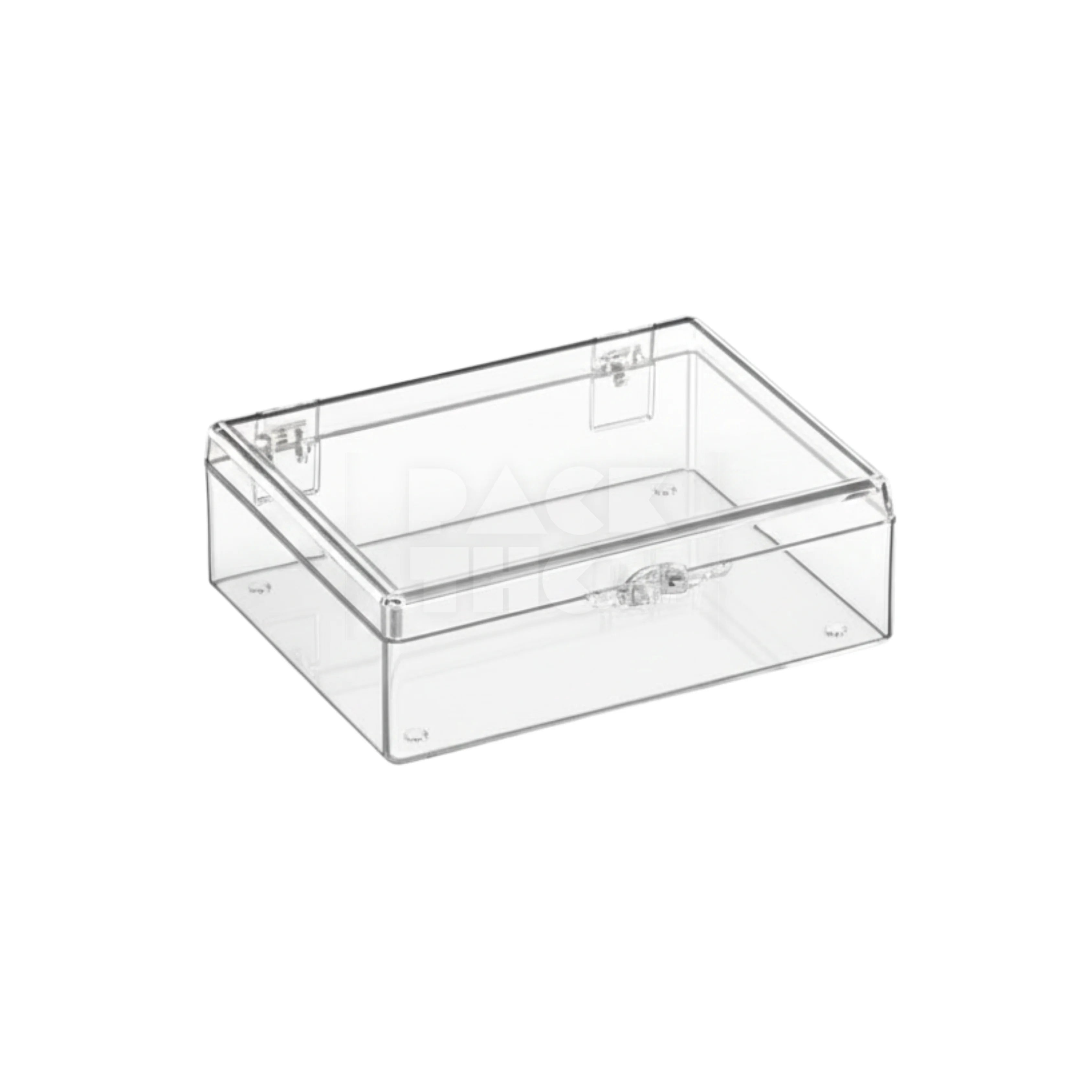 RECTANGLE ACRYLIC STORAGE BOX - 3 9/16 x 2 9/16 x 1 1/8  - (175)