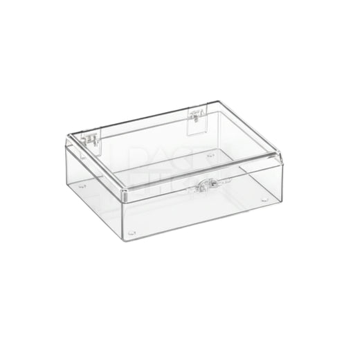 RECTANGLE ACRYLIC STORAGE BOX - 3 9/16 x 2 9/16 x 1 1/8  - (175)