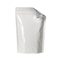 WHITE MYLAR BAGS - 1/2 oz | Durable Fresh-Lock Pouch | PackTHC – (100 Count)