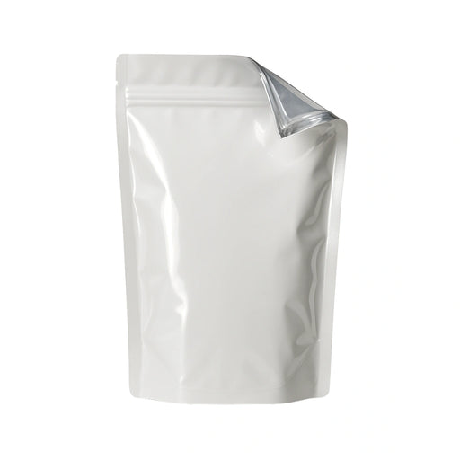 WHITE MYLAR BAGS - 1/2 oz | Durable Fresh-Lock Pouch | PackTHC – (100 Count)