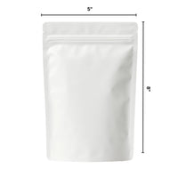 WHITE MYLAR BAGS - 1/2 oz | Durable Fresh-Lock Pouch | PackTHC – (100 Count)