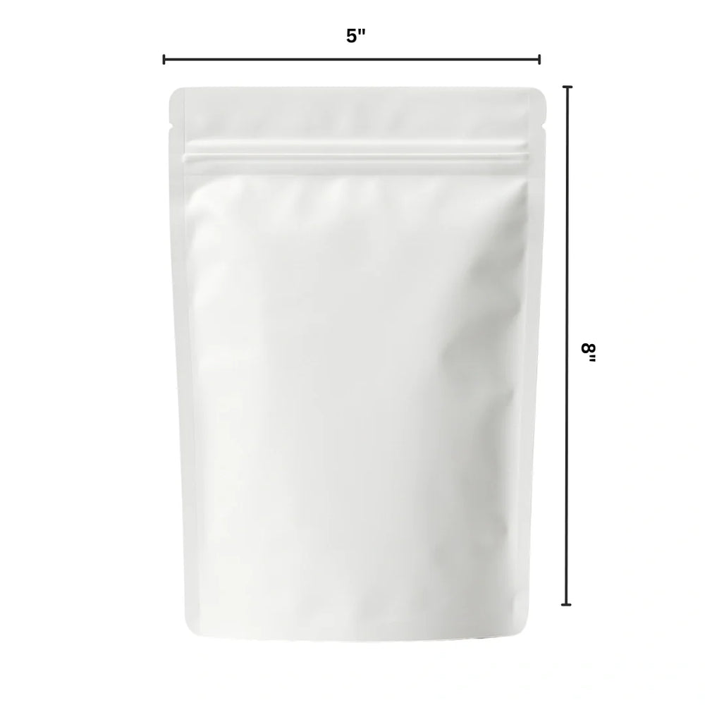 white mylar bags 1 oz