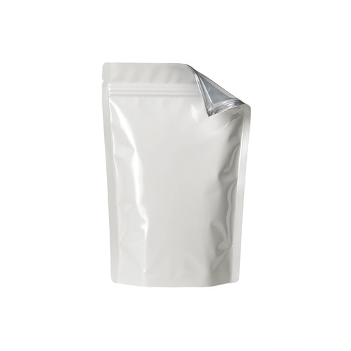 WHITE MYLAR BAGS - 1/4 oz | Durable Fresh-Lock Pouch | PackTHC – (100 Count)