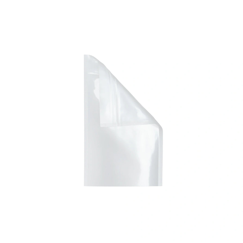WHITE MYLAR BAGS - 1/8 oz | Durable Fresh-Lock Pouch | PackTHC – (100 Count)