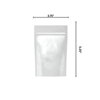 white mylar bags 1 8 oz