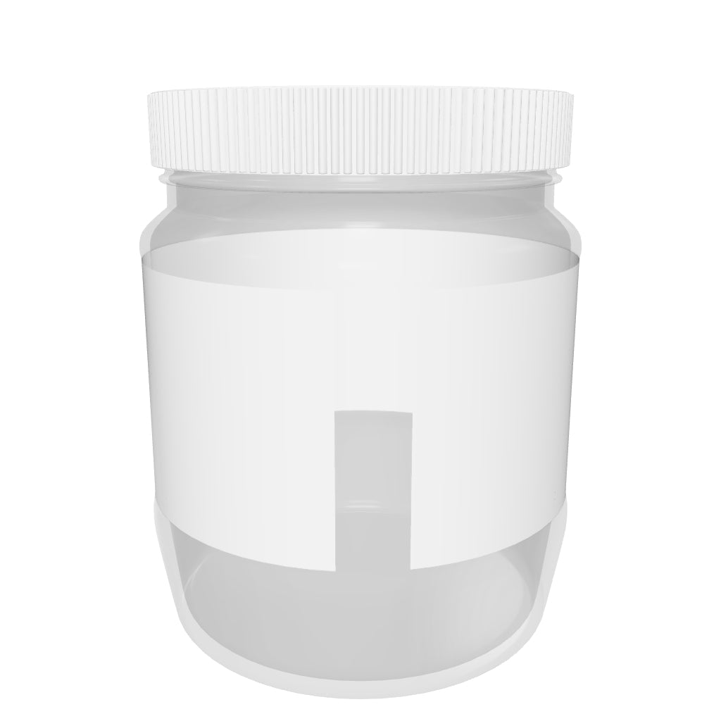 1-2 Gallon Clear Wide Mouth Plastic Jar with Lid