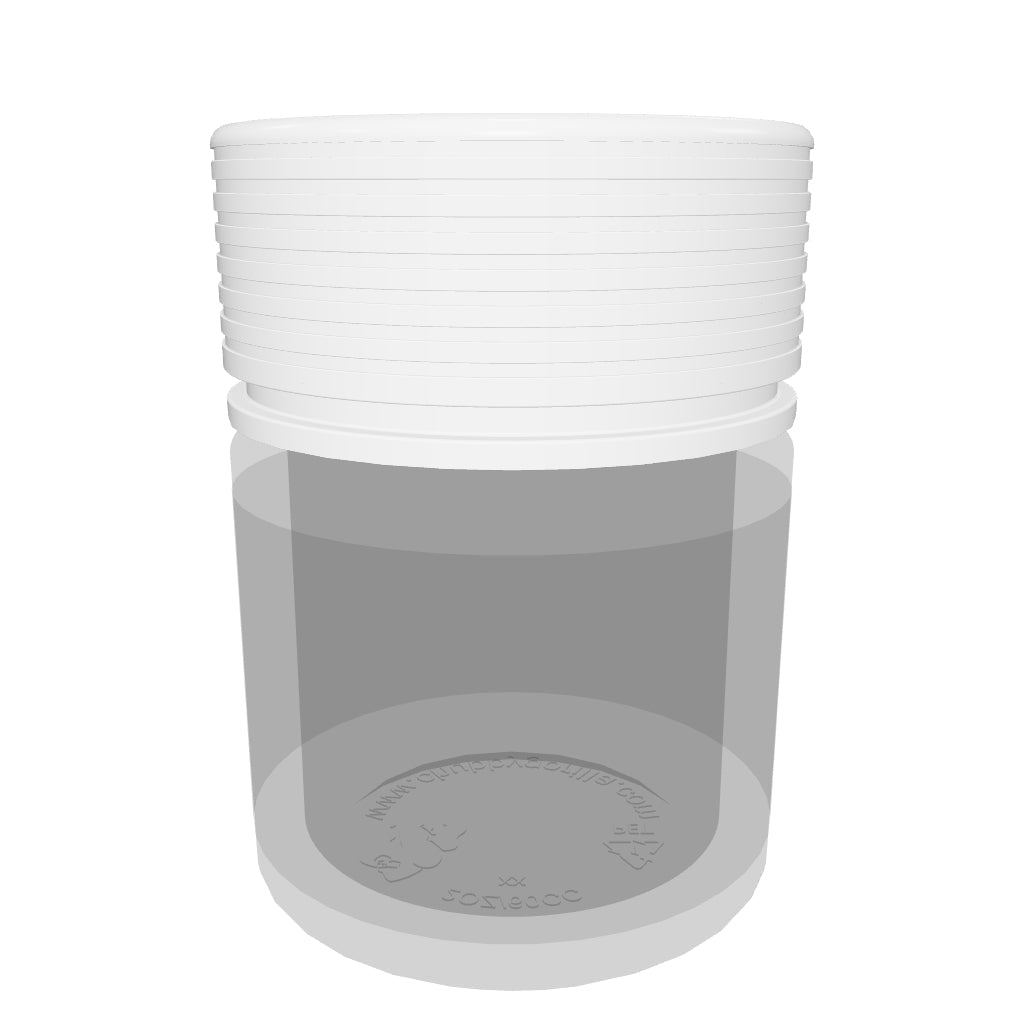 2OZ (60CC) SPIRAL THICK-WALL CR CONTAINER - (150 count)