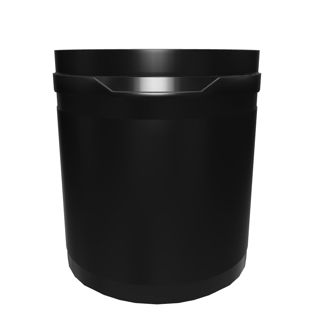 90 DRAM POP TOP VIAL - BLACK | Clear Storage Container - (45 Count)