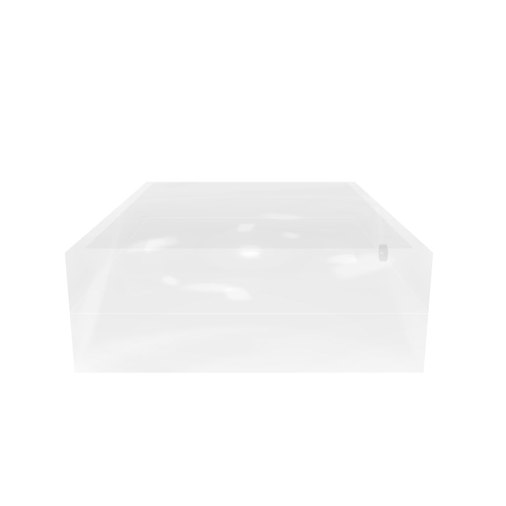RECTANGLE ACRYLIC STORAGE BOX - 4 5⁄8 x 3 1⁄2 x 1 1⁄4  - (84)