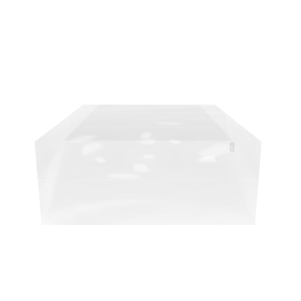 RECTANGLE ACRYLIC STORAGE BOX - 6 x 4 x 2  - (75)