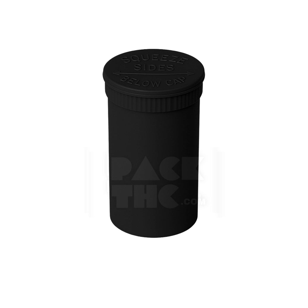 30 DRAM POP TOP VIAL - 1/4OZ - BLACK - (160 COUNT) Pack THC