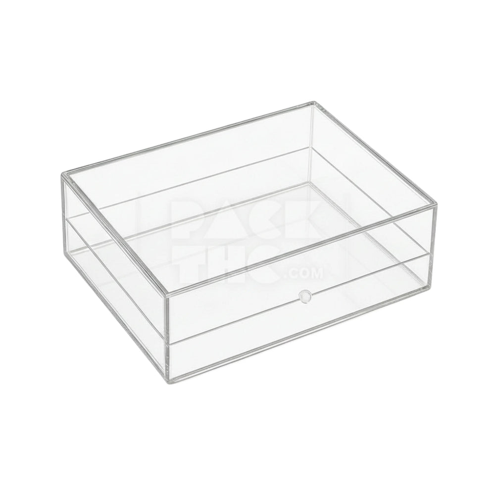 RECTANGLE ACRYLIC STORAGE BOX - 7 x 5 x 1 3/4  - (42)
