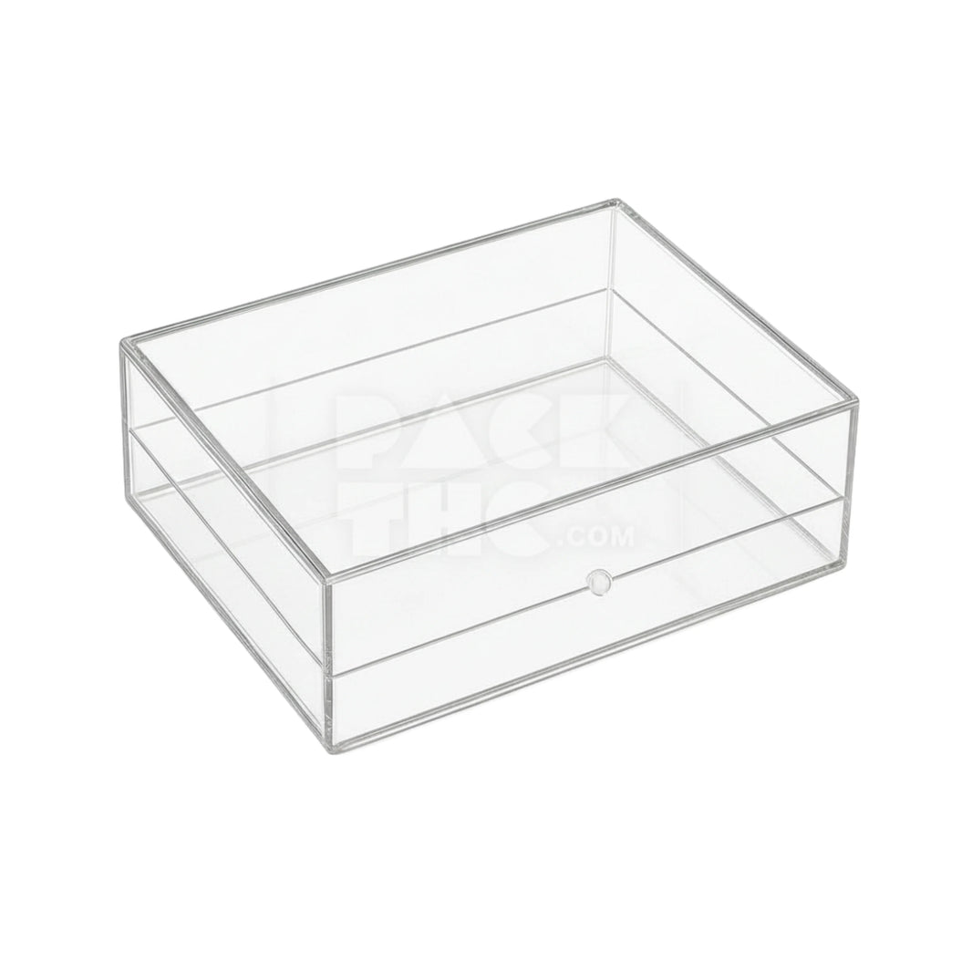 RECTANGLE ACRYLIC STORAGE BOX - 7 x 5 x 1 3/4  - (42)