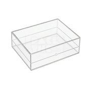 RECTANGLE ACRYLIC STORAGE BOX - 7 x 5 x 1 3/4  - (42)
