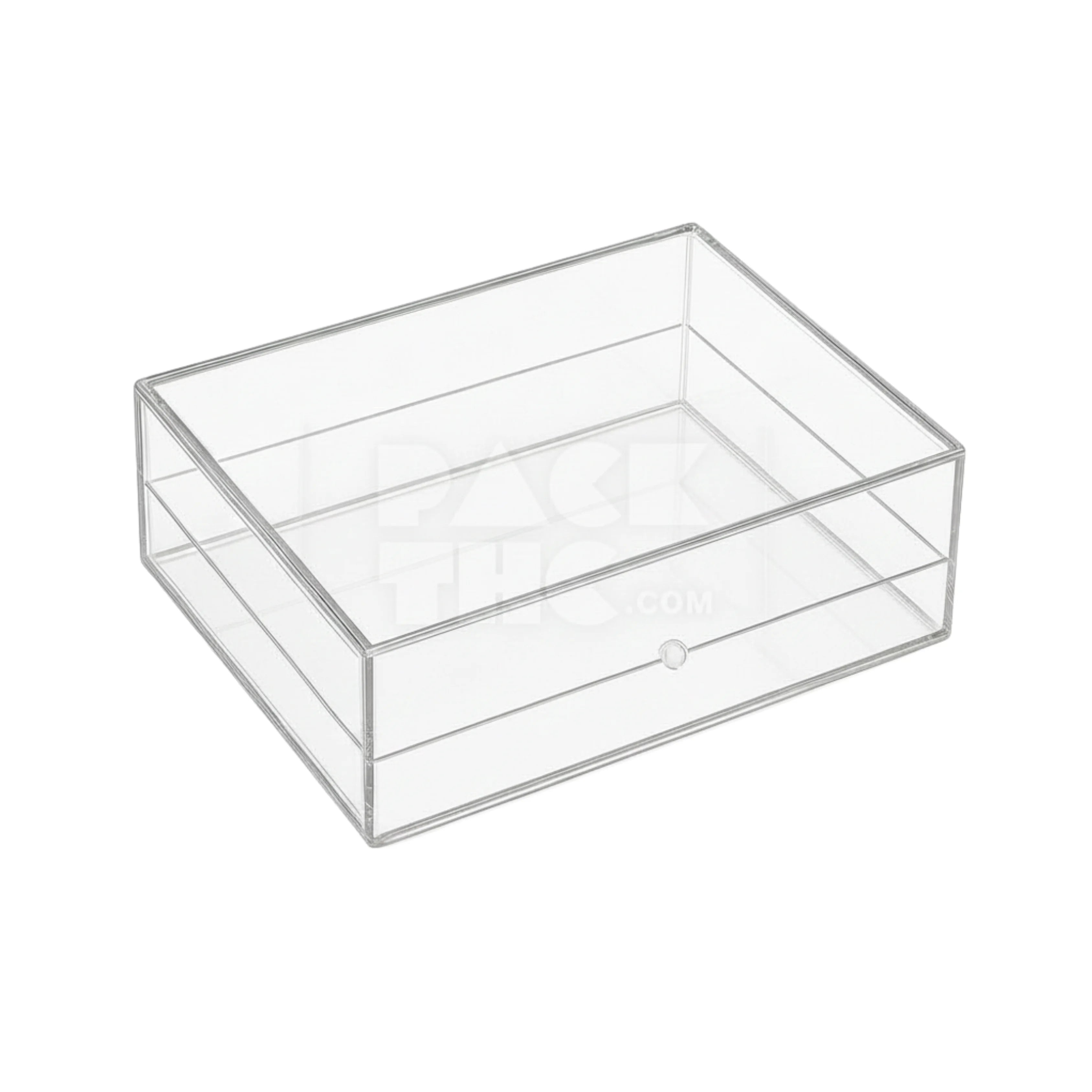 RECTANGLE ACRYLIC STORAGE BOX - 7 x 5 x 1 3/4  - (42)