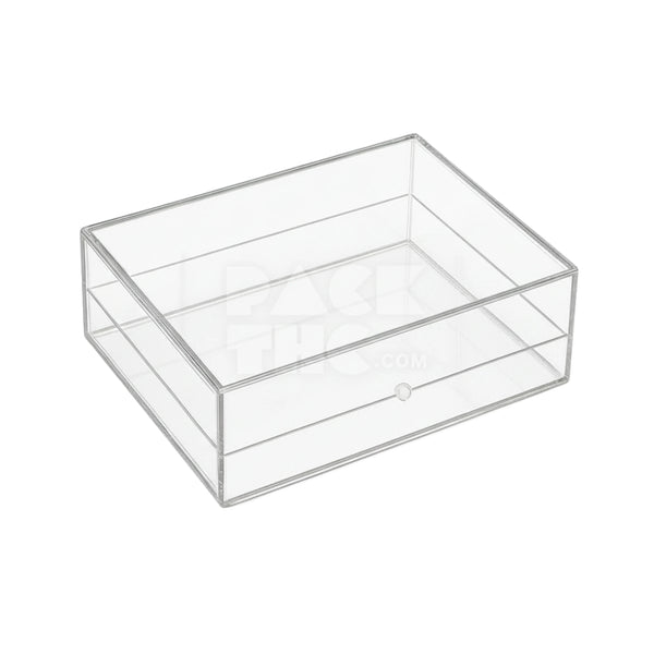 RECTANGLE ACRYLIC STORAGE BOX - 7 x 5 x 1 3/4  - (42)