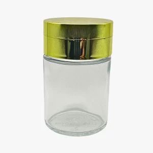 Magnetic Grinder with Storage Jar – Gold